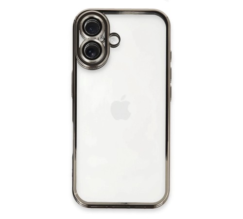 iPhone 16 Kılıf Razer Lensli Silikon - Titanyum Gri