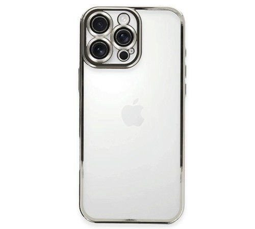 iPhone 16 Pro Kılıf Razer Lensli Silikon - Gümüş iPhone 16 Pro Kılıf Razer Lensli Silikon - Gümüş