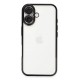 iPhone 16 Plus Kılıf Razer Lensli Silikon - Siyah