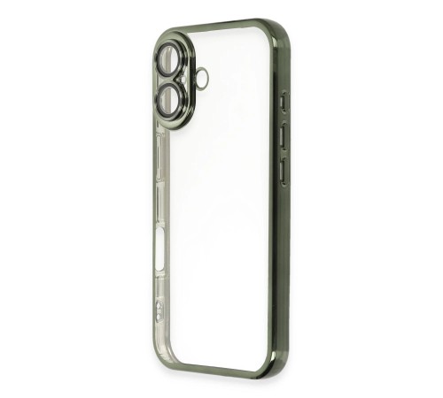 iPhone 16 Plus Kılıf Razer Lensli Silikon - Yeşil iPhone 16 Plus Kılıf Razer Lensli Silikon - Yeşil