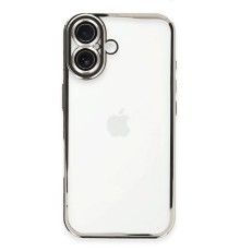 iPhone 16 Plus Kılıf Razer Lensli Silikon - Gümüş
