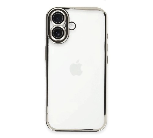 iPhone 16 Plus Kılıf Razer Lensli Silikon - Gümüş iPhone 16 Plus Kılıf Razer Lensli Silikon - Gümüş