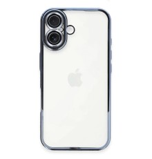 iPhone 16 Plus Kılıf Razer Lensli Silikon - Açık Mavi