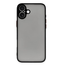 iPhone 16 Kılıf Montreal Silikon Kapak - Siyah