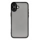 iPhone 16 Kılıf Montreal Silikon Kapak - Siyah