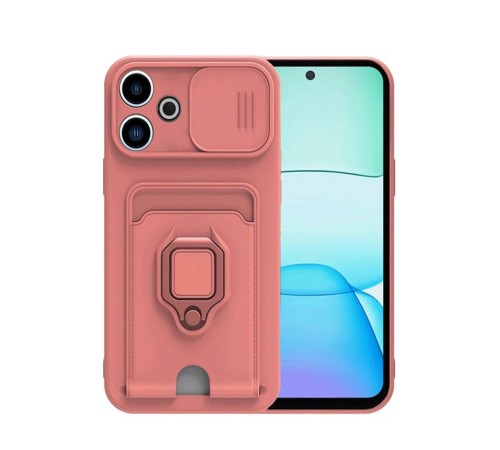 Xiaomi Redmi 13 4G Kılıf Zuma Kartvizitli Yüzüklü Silikon - Pembe Xiaomi Redmi 13 4G Kılıf Zuma Kartvizitli Yüzüklü Silikon - Pembe