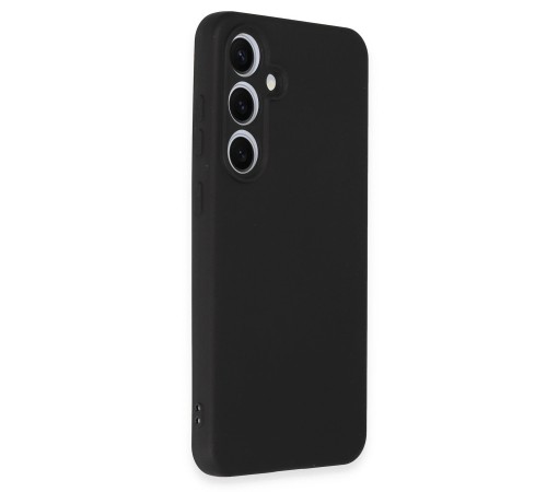 Samsung Galaxy S24 FE Kılıf Nano içi Kadife Silikon - Siyah Samsung Galaxy S24 FE Kılıf Nano içi Kadife Silikon - Siyah