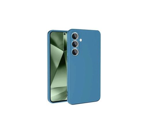 Samsung Galaxy S24 FE Kılıf Nano içi Kadife Silikon - Mavi Samsung Galaxy S24 FE Kılıf Nano içi Kadife Silikon - Mavi