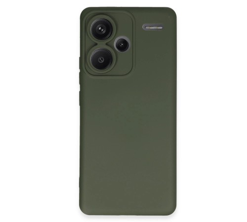 Xiaomi Redmi Note 13 Pro Plus Kılıf Nano içi Kadife Silikon - Koyu Yeşil Xiaomi Redmi Note 13 Pro Plus Kılıf Nano içi Kadife Silikon - Koyu Yeşil