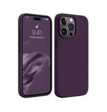 iPhone 15 Pro Max Kılıf First Silikon - Mürdüm
