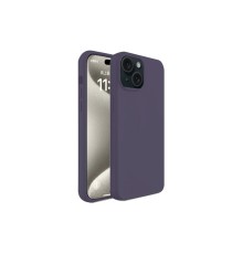 iPhone 15 Kılıf First Silikon - Mürdüm