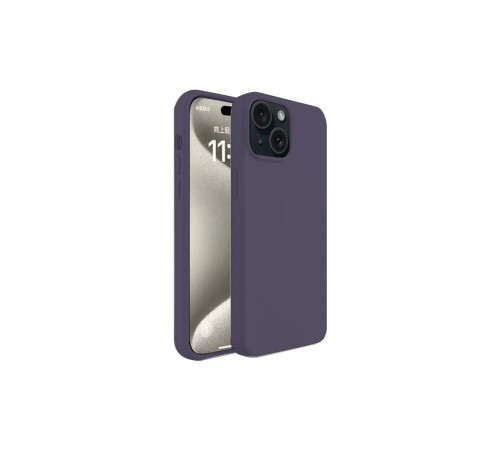 iPhone 15 Kılıf First Silikon - Mürdüm iPhone 15 Kılıf First Silikon - Mürdüm