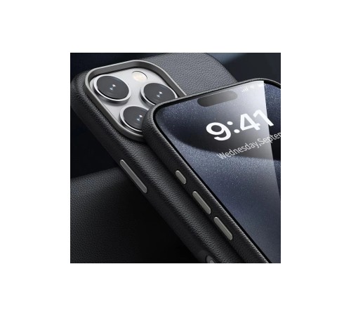 iPhone 16 Pro Max Wonder Deri Magsafe Kapak - Lacivert