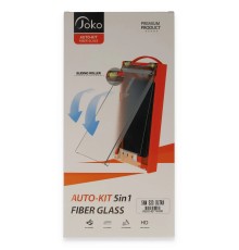 Samsung Galaxy S23 Ultra AutoKit 5in1 Fiber Hayalet Cam Ekran Koruyucu