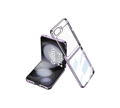 Samsung Galaxy Z Flip 5 Kılıf Fold Element Kapak - Mor Samsung Galaxy Z Flip 5 Kılıf Fold Element Kapak - Mor