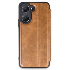 Vivo Y18 Kılıf Flip Cover - Taba