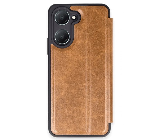 Vivo Y18 Kılıf Flip Cover - Taba
