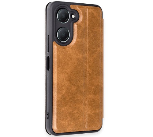 Vivo Y18 Kılıf Flip Cover - Taba
