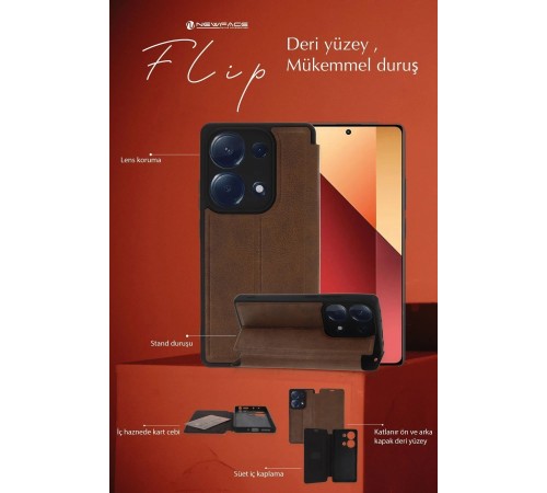 Realme Note 50 4G Kılıf Flip Cover - Lacivert
