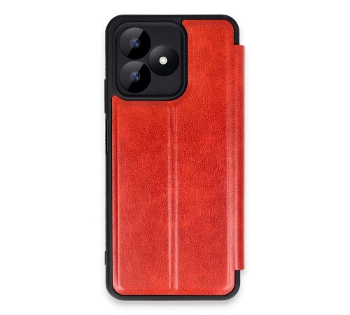 Realme Note 50 4G Kılıf Flip Cover - Kırmızı