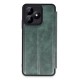 Realme Note 50 4G Kılıf Flip Cover - Koyu Yeşil
