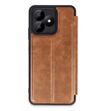 Realme Note 50 4G Kılıf Flip Cover - Taba