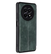 Realme 12 5G Kılıf Flip Cover - Koyu Yeşil