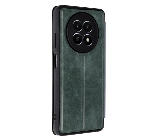 Realme 12 5G Kılıf Flip Cover - Koyu Yeşil
