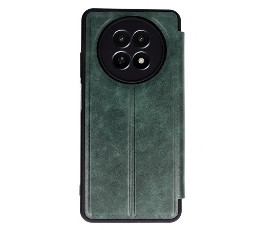 Realme 12 5G Kılıf Flip Cover - Koyu Yeşil