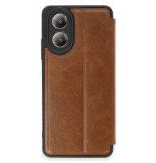 Oppo A38 Kılıf Flip Cover - Taba