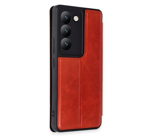 Vivo V30 Lite 4G Kılıf Flip Cover - Kırmızı
