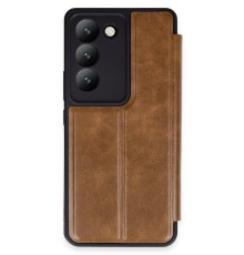 Vivo V30 Lite 4G Kılıf Flip Cover - Taba