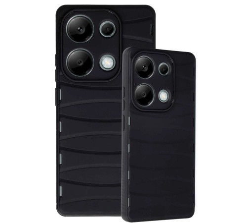 Xiaomi Redmi Note 13 Pro 4G Kılıf Bibercas Silikon Kapak - Siyah