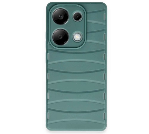 Xiaomi Redmi Note 13 Pro 4G Kılıf Bibercas Silikon Kapak - Koyu Yeşil