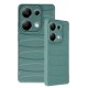 Xiaomi Redmi Note 13 Pro 4G Kılıf Bibercas Silikon Kapak - Koyu Yeşil