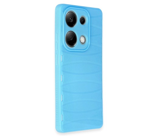 Xiaomi Redmi Note 13 Pro 4G Kılıf Bibercas Silikon Kapak - Mavi