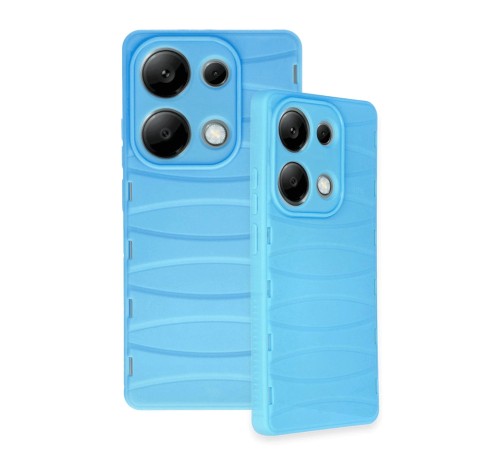 Xiaomi Redmi Note 13 Pro 4G Kılıf Bibercas Silikon Kapak - Mavi