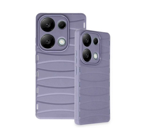Xiaomi Redmi Note 13 Pro 4G Kılıf Bibercas Silikon Kapak - Lila