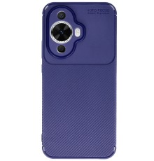 Huawei Nova 12S Kılıf Auto Focus Karbon Kapak - Lacivert