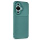 Huawei Nova 12S Kılıf Auto Focus Karbon Kapak - Koyu Yeşil