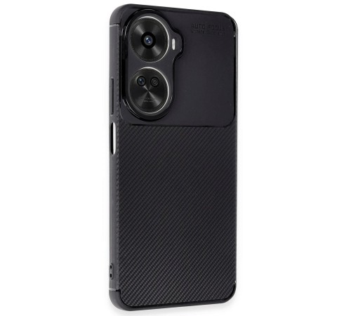 Huawei Nova 12 SE Kılıf Auto Focus Karbon Kapak - Siyah Huawei Nova 12 SE Kılıf Auto Focus Karbon Kapak - Siyah