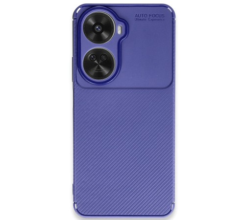 Huawei Nova 12 SE Kılıf Auto Focus Karbon Kapak - Lacivert
