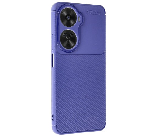 Huawei Nova 12 SE Kılıf Auto Focus Karbon Kapak - Lacivert