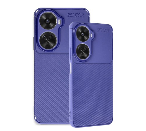 Huawei Nova 12 SE Kılıf Auto Focus Karbon Kapak - Lacivert