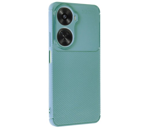 Huawei Nova 12 SE Kılıf Auto Focus Karbon Kapak - Koyu Yeşil