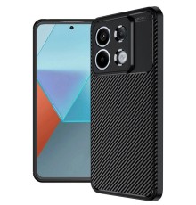 Xiaomi Redmi Note 13 Pro 4G Kılıf Auto Focus Karbon Kapak - Siyah