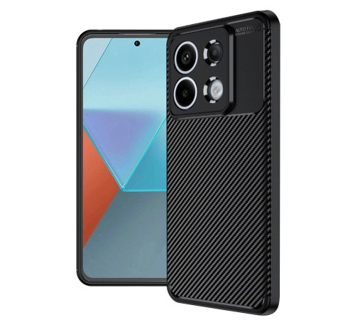 Xiaomi Redmi Note 13 Pro 4G Kılıf Auto Focus Karbon Kapak - Siyah Xiaomi Redmi Note 13 Pro 4G Kılıf Auto Focus Karbon Kapak - Siyah