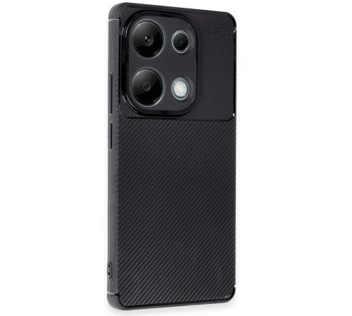 Xiaomi Redmi Note 13 Pro 4G Kılıf Auto Focus Karbon Kapak - Siyah Xiaomi Redmi Note 13 Pro 4G Kılıf Auto Focus Karbon Kapak - Siyah