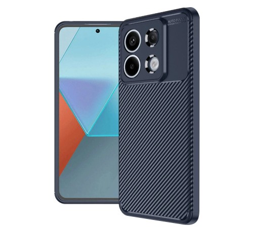Xiaomi Redmi Note 13 Pro 4G Kılıf Auto Focus Karbon Kapak - Lacivert Xiaomi Redmi Note 13 Pro 4G Kılıf Auto Focus Karbon Kapak - Lacivert