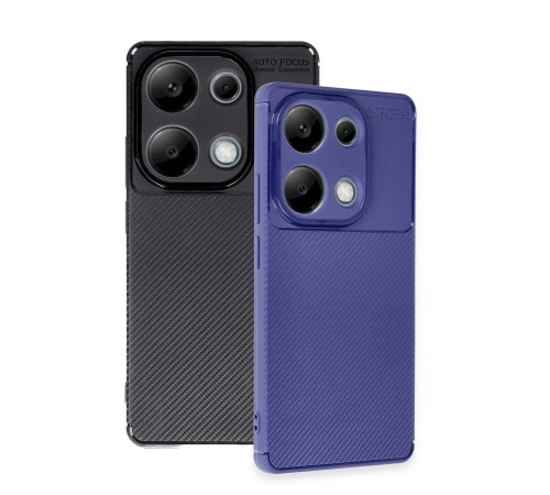 Xiaomi Redmi Note 13 Pro 4G Kılıf Auto Focus Karbon Kapak - Lacivert Xiaomi Redmi Note 13 Pro 4G Kılıf Auto Focus Karbon Kapak - Lacivert